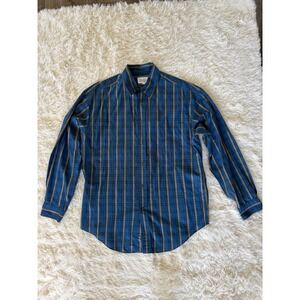 Mens Perry Ellis America Long‎ Sleeve Plaid Button Down Casual Shirt